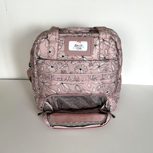 Lug Puddle Jumper LE Convertible Tote Bag Sketch Floral Blush - Picture 12 of 13